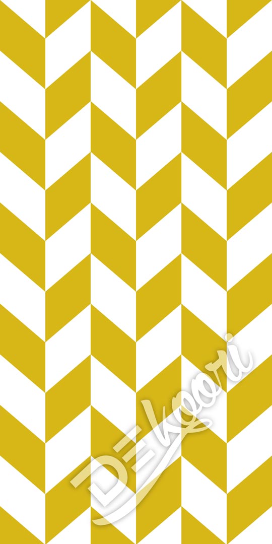 Tapeta hořčicovým vzorem chevron, cik cak, moderní, skandinávská - Dekoori obrázek 3