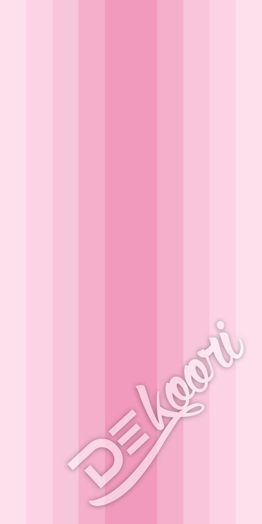 Gradientní růžová tapeta se svislými pruhy do dívčího dětského pokoje - Dekoori obrázek 3