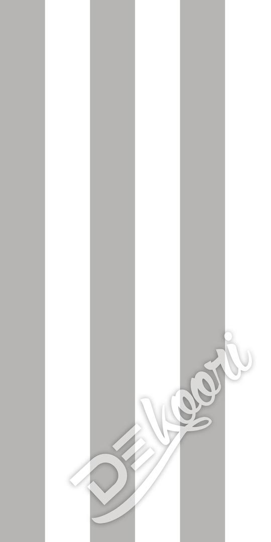 Tapeta se svislými bílo-šedými pruhy šířky 16,6 cm - Dekoori obrázek 3