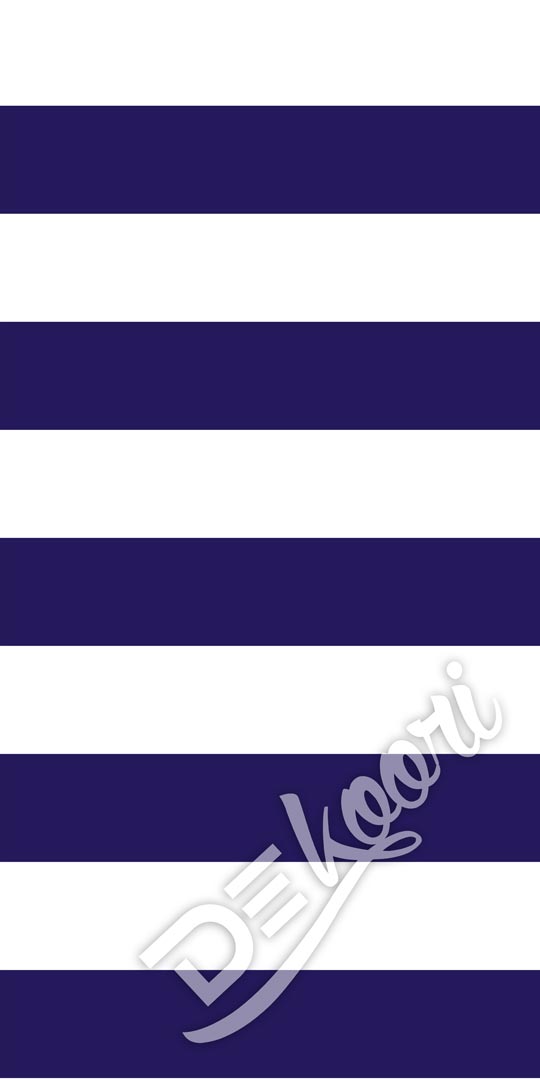 Tapeta s horizontálními námořnickými pruhy tmavě modrými a bílými - Dekoori obrázek 3