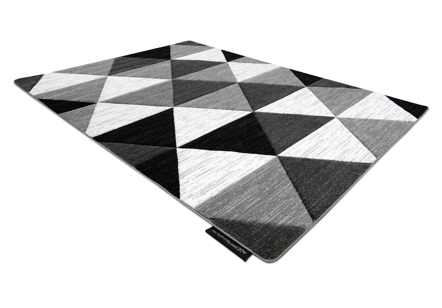 Koberec s bílými, šedými, černými trojúhelníky do obýváku ALTER RINO dekorační trojrozměrný - Dywany Łuszczów obrázek 3