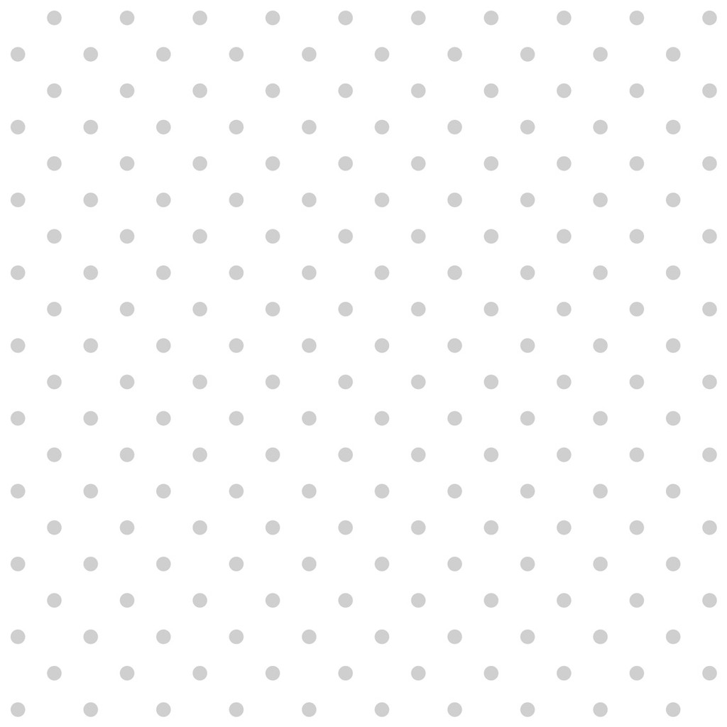 Bílá tapeta s šedými puntíky, malé tečky 2 cm - Dekoori obrázek 1