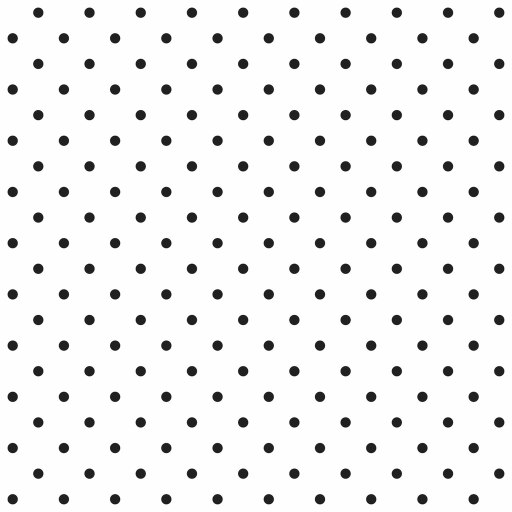 Bílá tapeta s malými 2 cm černými puntíky, tečkami, pin-up - Dekoori obrázek 1