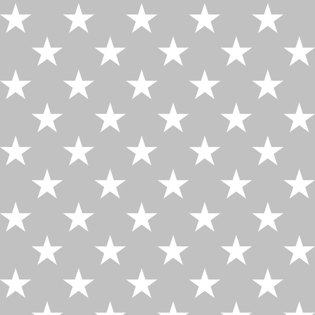 Tapeta šedá - hvězdy bílé 10 cm - Dekoori obrázek 1