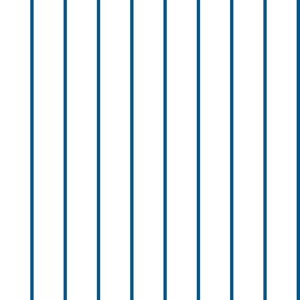 Bílá tapeta s modrými svislými proužky šířky 1 cm - Dekoori obrázek 1