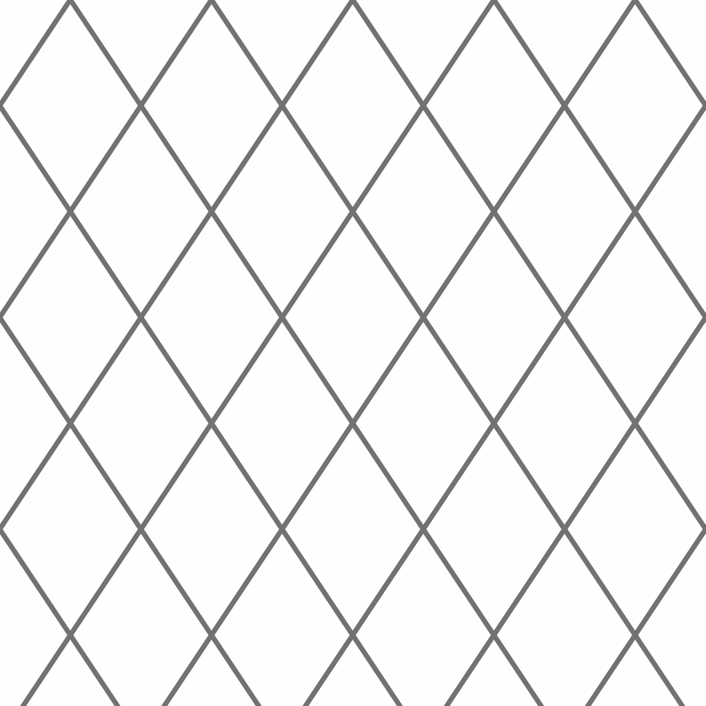 Loftová bílá tapeta s šedým, grafitovým vzorem sítě, kosočtverce, obrys - Dekoori obrázek 1