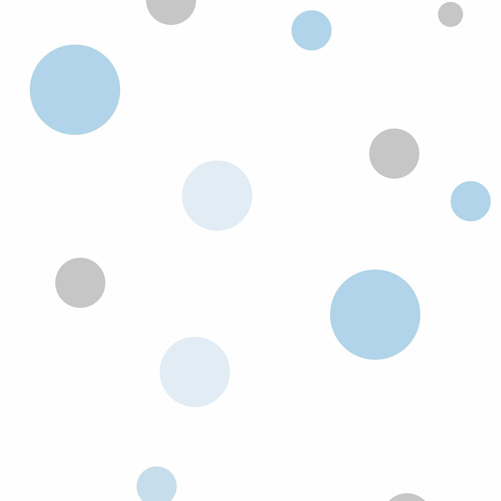 Tapeta s modrými a šedými bublinami v moderním stylu, do obývacího pokoje - Dekoori obrázek 1