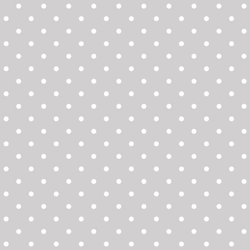 Šedá tapeta s drobnými bílými puntíky, tečkami, polka dot 2 cm - Dekoori obrázek 1