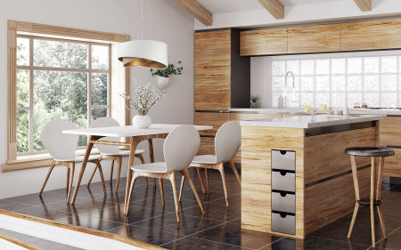 Bílo-béžové závěsné svítidlo s asymetrickým velurovým stínidlem se zlatým vnitřkem MIX