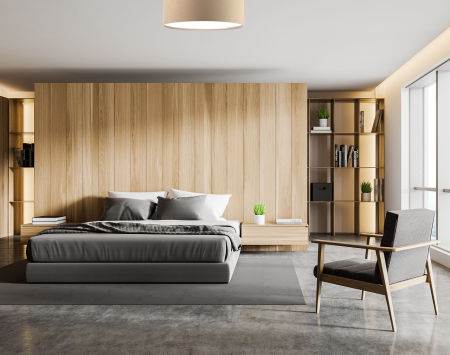 Béžové stropní světlo, svítidlo ve tvaru válce s velurovým stínidlem - VITO