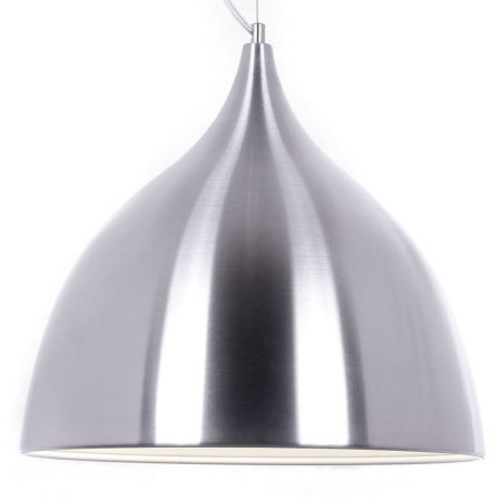 Závěsná lampa VITTORIO stříbrná kovová loftová