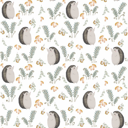 Tapeta Pan Ježek na procházce lesem - do dětského pokoje