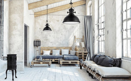 Černá průmyslová loftová lampa ELIGIO závěsné kovové svítidlo retro