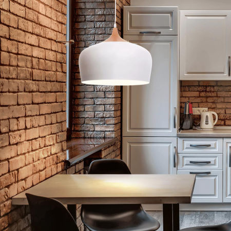 Skandinávská moderní závěsná lampa lustr CONSI kovová matně bílá