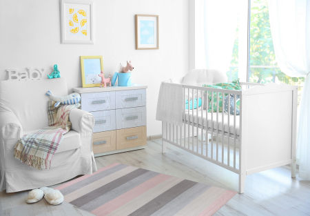 Barevný pruhovaný koberec pro dívku Pearl Waves 10 růžové a šedé pruhy