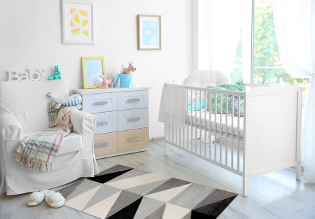 Vlněný moderní koberec s geometrickým vzorem s černými a šedými trojúhelníky Crazy Style 13