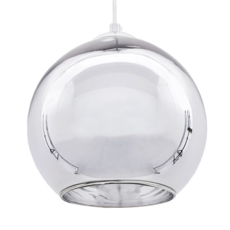Skleněné chromované stropní svítidlo LOBOS koule moderní