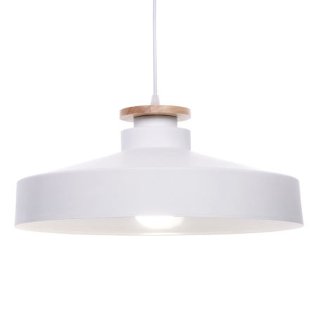 Bílá loftová, industriální lampa, lustr LUDOR moderní minimalistická módní
