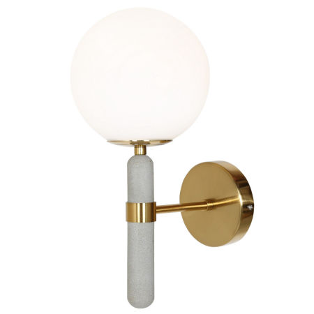 Moderní glamour nástěnná lampa GRANINO D20 v mosazné barvě