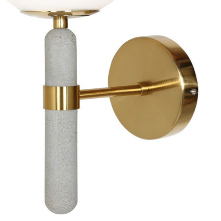 Moderní glamour nástěnná lampa GRANINO D20 v mosazné barvě