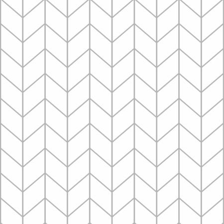 Bílá tapeta s geometrickými šedými liniemi tvořícími vzor rybí kosti, do obývacího pokoje nebo ložnice