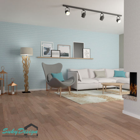 Modro-bílá tapeta s geometrickým vzorem - síť, linie, trojúhelníky, kosočtverce