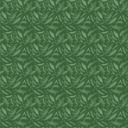 Tapeta na zeď zemědělská - žně, obilné klasy, zelená, příroda