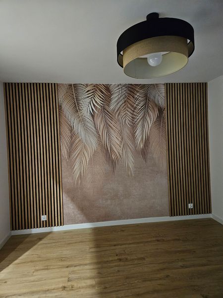 Béžová a černá závěsná lampa, dvojité jutové a saténové stínidlo s krémovým vnitřkem BOHO