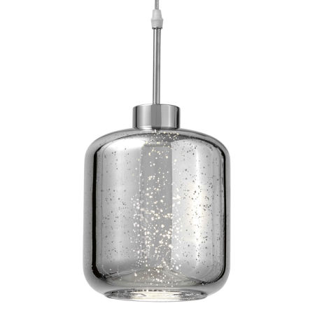 Stříbrné stropní svítidlo ALACOSMO chromované skleněné moderní