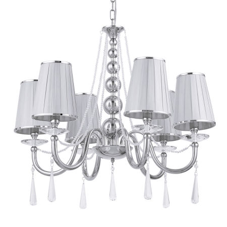 Vícebodový křišťálový lustr FABIONE W6 klasický chromovaný