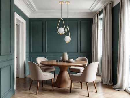 Zlatá moderní závěsná lampa s kulatým stínidlem, kovový rám, francouzské zlato - VERO 1C