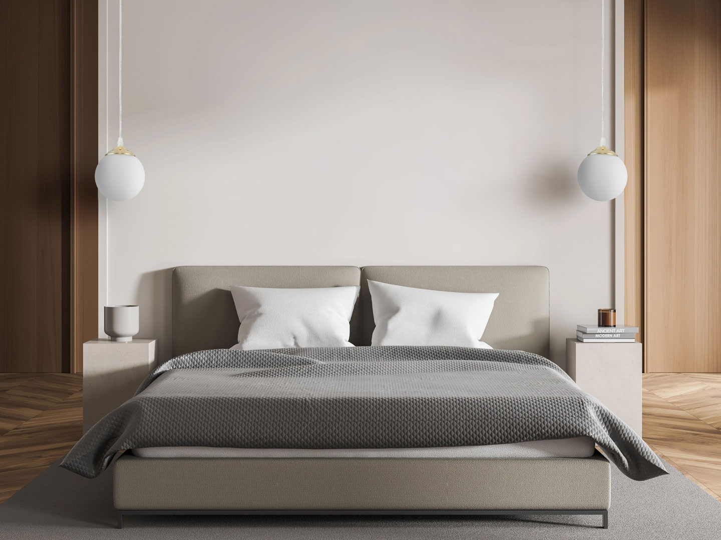 Jednoduchá zlatá závěsná lampa koule, bílá skleněná kulička, kulovité stínidlo, klasické zlato - FINO W1 - Lampit obrázek 4