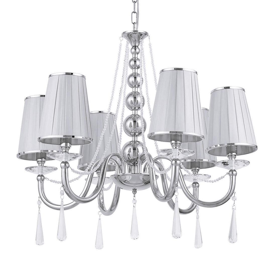 Vícebodový křišťálový lustr FABIONE W6 klasický chromovaný - Lumina Deco obrázek 1